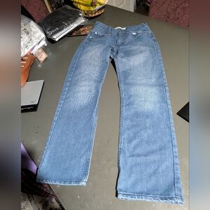 Levi 514 Straight Blue Denim Jeans Size 16Slim 26"W* 28"L EUC